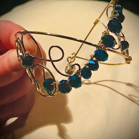 Handmade copper wire cuff bracelet - Picture 5 of 8